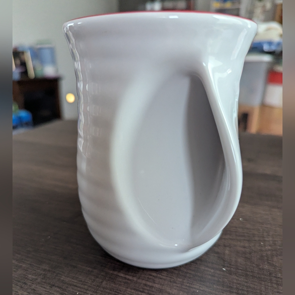 White Ceramic Mug Keep Warm Snuggle Up - Picture 3 of 5